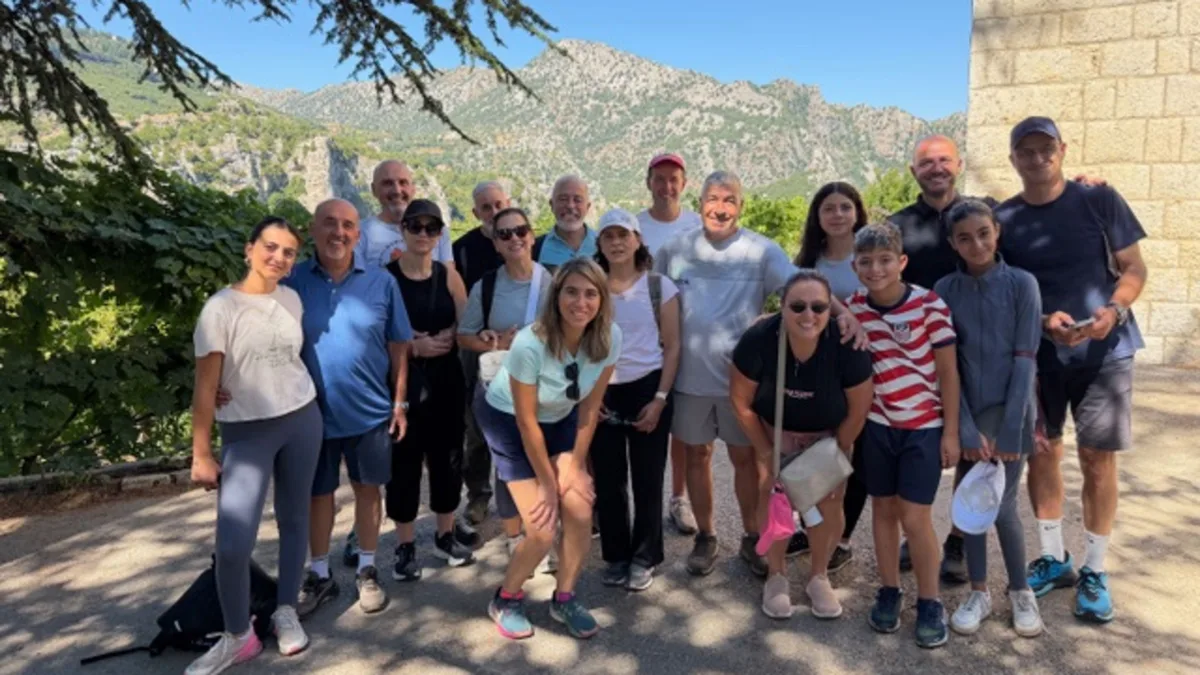Pilgrims on the Saint Charbel Trail in Lebanon. Photo courtesy of Father Michael Sliney, LC