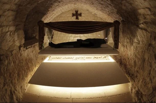 The tomb of Blessed Estephan Nehme at the monastery of Kfifan
